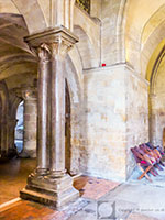 Pillars in crypt